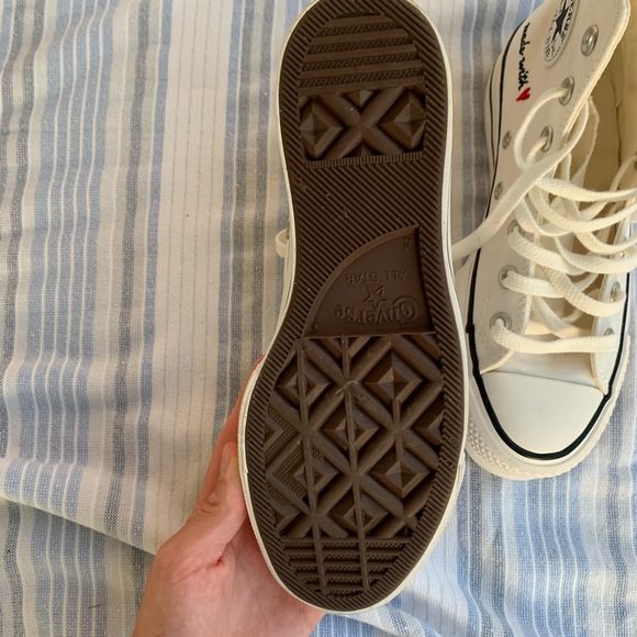 Converse Shoes | Converse High Top Platform Made With Love Size 6 | Poshmark